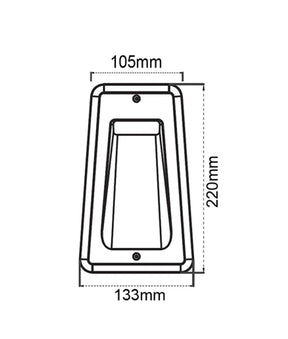 STE LED Exterior Recessed Rectangular Step / Wall Lights IP54