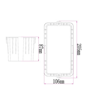 STE LED Exterior Recessed Rectangular Step / Wall Lights IP54