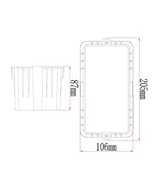 STE LED Exterior Recessed Rectangular Step / Wall Lights IP54