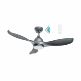 Scorpion DC 1320mm 3 ABS Blade WIFI & Remote Control Ceiling Fan with Variable Dim 20w CCT LED Light Graphite/Carbon blades