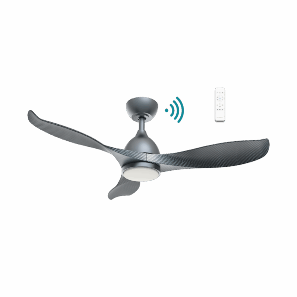 Scorpion DC 1320mm 3 ABS Blade WIFI & Remote Control Ceiling Fan with Variable Dim 20w CCT LED Light Graphite/Carbon blades
