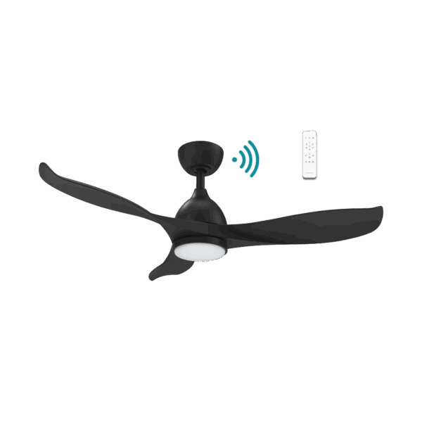 Scorpion DC 1066mm 3 ABS Blade WIFI & Remote Control Ceiling Fan with Variable Dim 20w CCT LED Light Matt Black