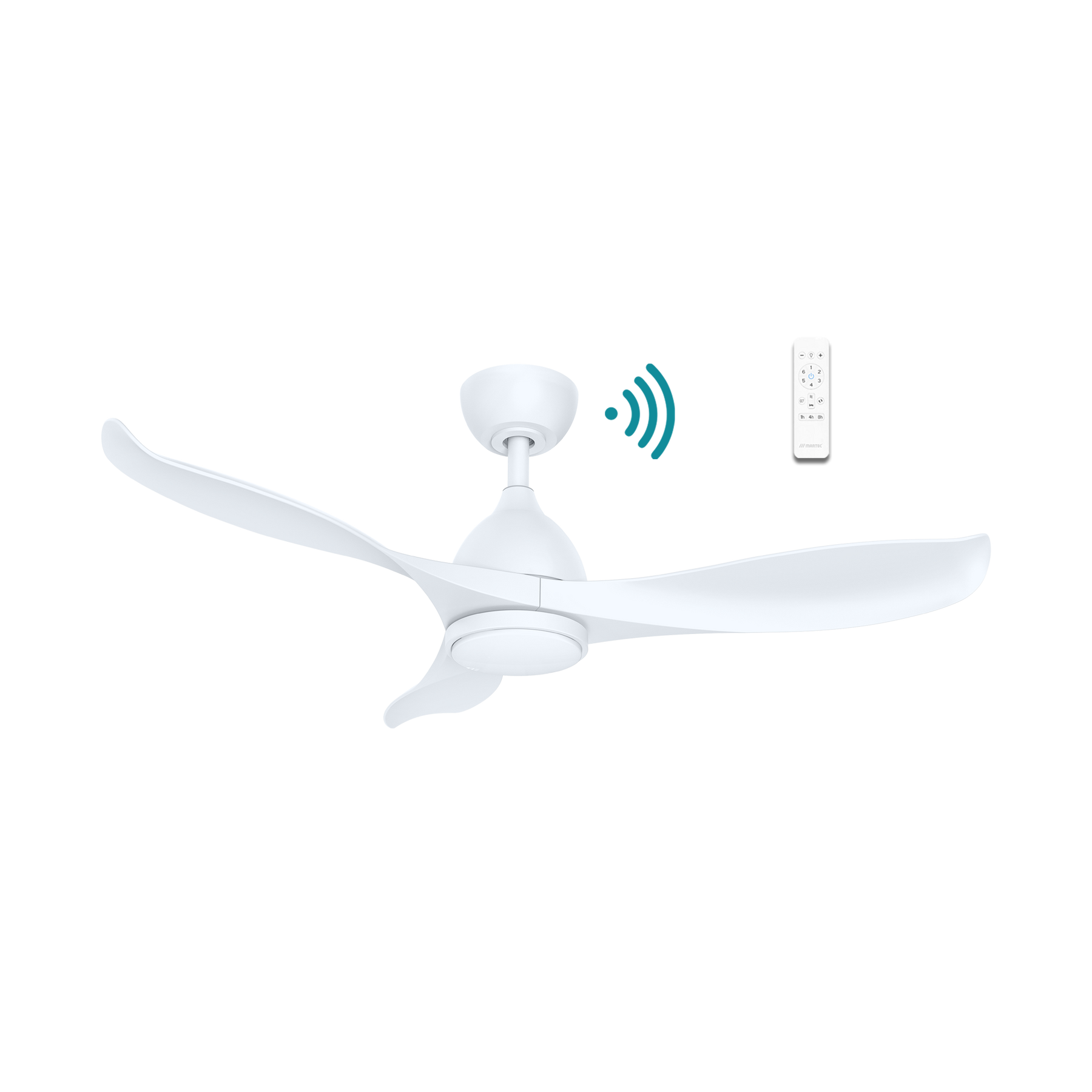 Scorpion DC 1320mm 3 ABS Blade WIFI & Remote Control Ceiling Fan with Variable Dim 20w CCT LED Light Matt White