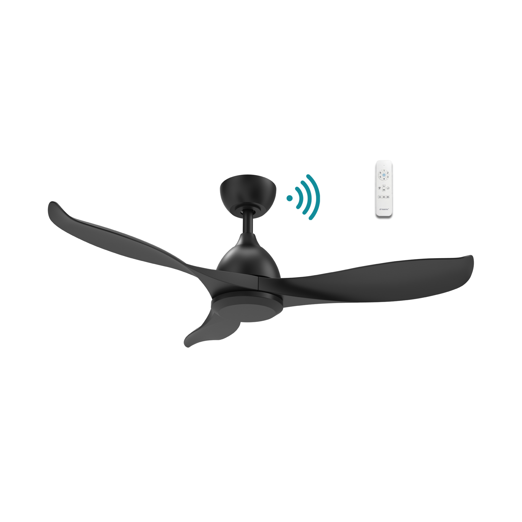 Scorpion DC 1066mm 3 ABS Blade WIFI & Remote Control Ceiling Fan Only Matt Black