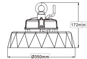 TRI COLOUR HIGHBAY sensor optional 100w-150w-200w