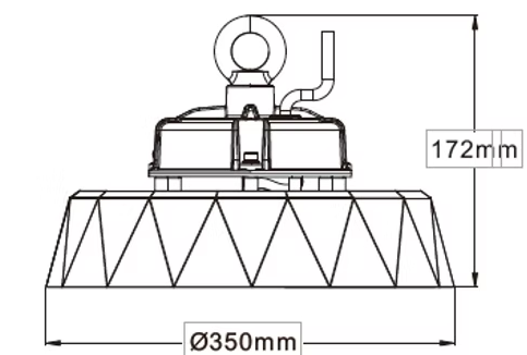 TRI COLOUR HIGHBAY sensor optional 100w-150w-200w