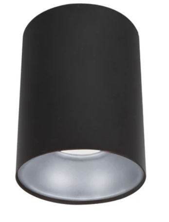 SURFACE: GU10 Round Surface Mounted Ceiling Downlights BLACK