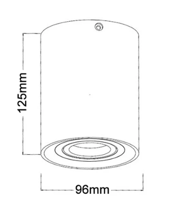 SURFACE: GU10 Round Surface Mounted Ceiling Downlights BLACK