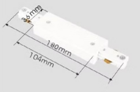 MIDDLE FEED SINGLE CIRCUIT TRACK WHITE