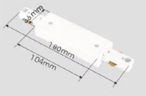 MIDDLE FEED SINGLE CIRCUIT TRACK WHITE