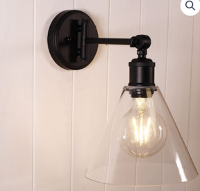 LEDA Swing Arm Wall Light BLACK