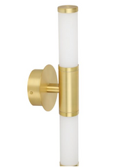 PALMERA 1 W/L 2X4.5W LED BRS MATT/OPAL