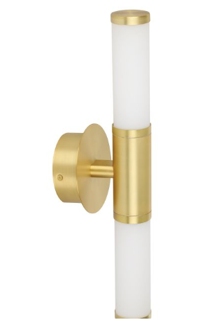 PALMERA 1 W/L 2X4.5W LED BRS MATT/OPAL