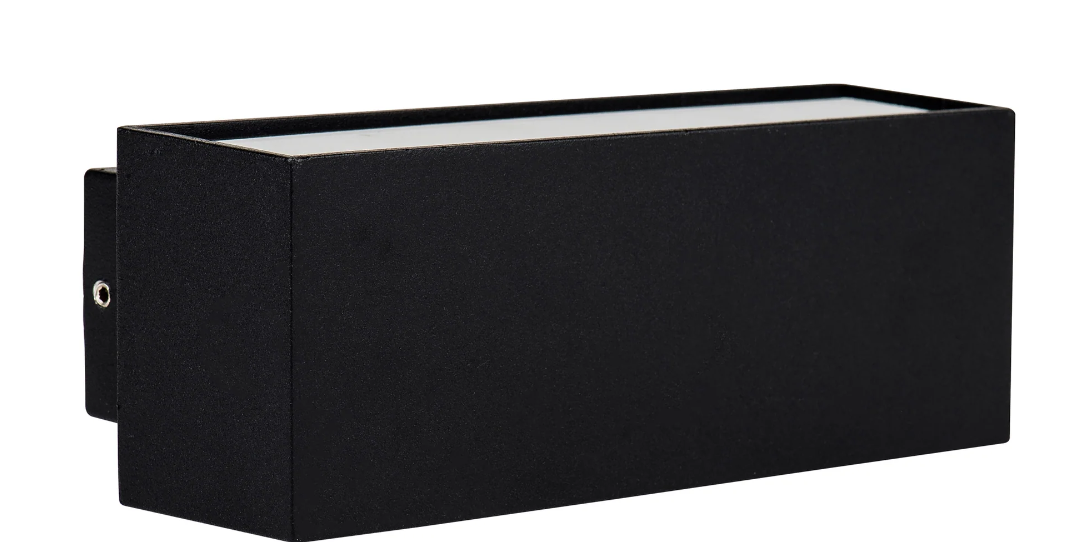 Blokk Black Up & Down LED Wall Light