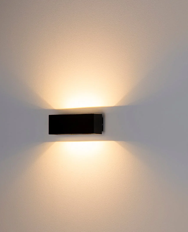 Blokk Black Up & Down LED Wall Light