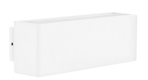 Blokk White Up & Down LED Wall Light