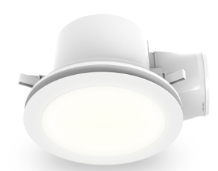 295mm 65W Ducted Exhaust Fan White LED Round Gust