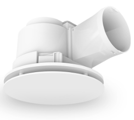 295mm 65W Ducted Exhaust Fan White LED Round Gust