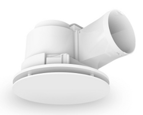 295mm 65W Ducted Exhaust Fan White Round Gust