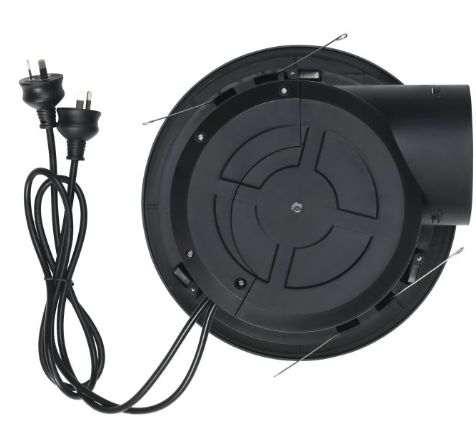 SAMBA EX FAN/LIGHT RND 10W LED TRI-COL BLK