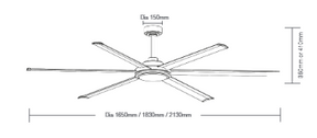 Albatross II 65" Ceiling Fan