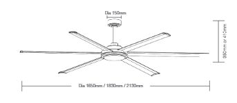 Albatross II 65" Ceiling Fan
