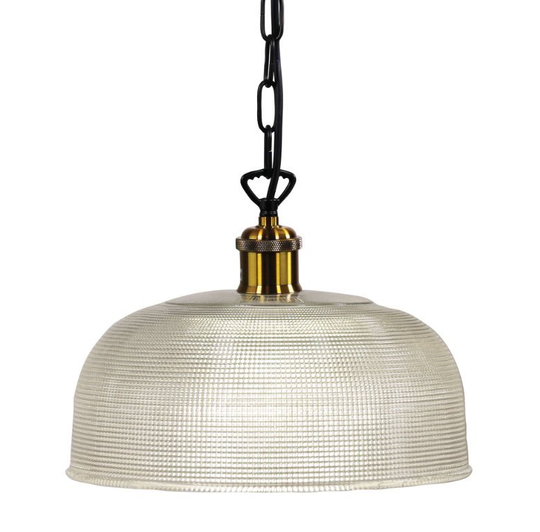 MAISON.27 CLEAR HALOPHANE GLASS PENDANT