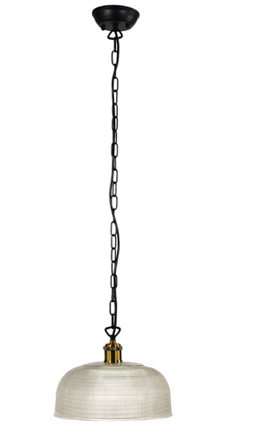 MAISON.27 CLEAR HALOPHANE GLASS PENDANT