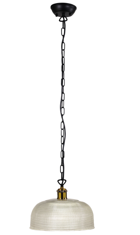 MAISON.27 CLEAR HALOPHANE GLASS PENDANT