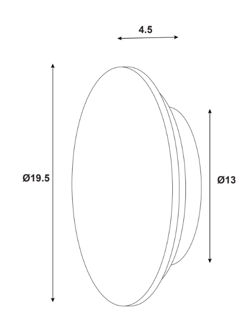 DOT.20 CTS WALL LIGHT TRAVERTINE