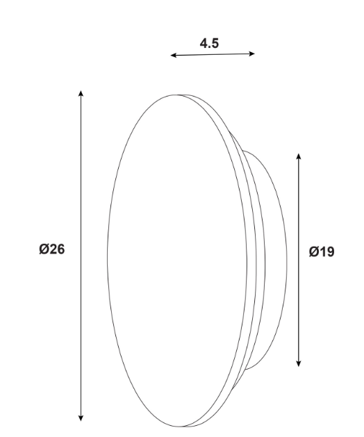 DOT.25 CTS WALL LIGHT SCALLOPED WOOD
