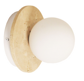 ELF G9 WALL LIGHT TRAVERTINE / OPAL MATT