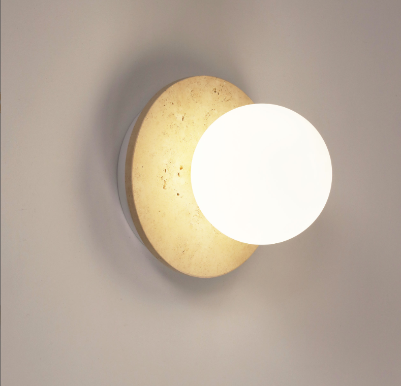 ELF G9 WALL LIGHT TRAVERTINE / OPAL MATT