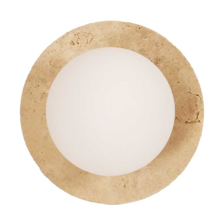 ELF G9 WALL LIGHT TRAVERTINE / OPAL MATT