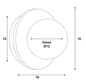 ELF G9 WALL LIGHT TRAVERTINE / OPAL MATT