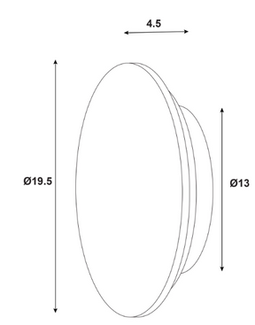 DOT.20 CTS WALL LIGHT GREEN MARBLE