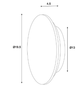 DOT.20 CTS WALL LIGHT GREY MARBLE