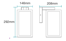 Vancouver E27 Wall Bracket Exterior Matt Black