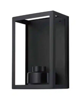 Vancouver E27 Flush Wall Exterior Small Matt Black