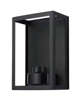 Vancouver E27 Flush Wall Exterior Small Matt Black