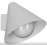 Becard E27 Cone Exterior Compact Wall Light White IP65