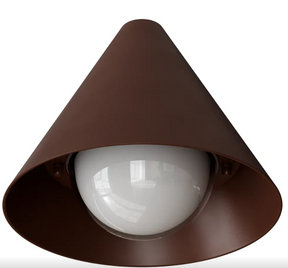 Becard E27 Cone Exterior Compact Wall Light Rust IP65