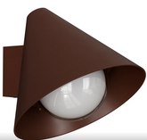 Becard E27 Cone Exterior Compact Wall Light Rust IP65