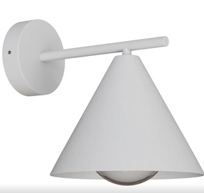 Becard E27 Cone Exterior Modern Coach Wall Light White IP65
