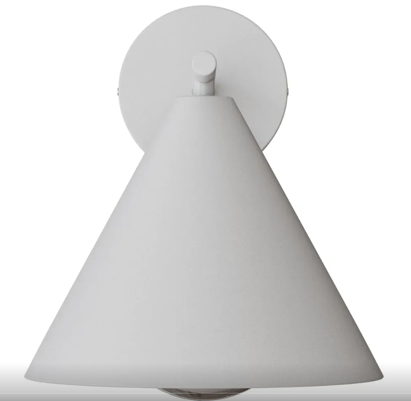 Becard E27 Cone Exterior Modern Coach Wall Light White IP65