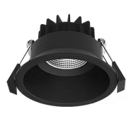 Low Glare 10W Downlight - Black