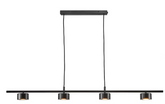 Clyde 4 Rail Pendant Black Metal