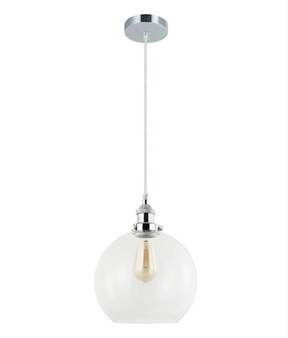 Pesini Interior Wine Glass With Antique Brass/ Chrome Highlight Pendant Lights