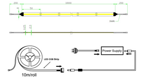 10M STRIP KIT IP65 DAYLIGHT 4000K-4700K