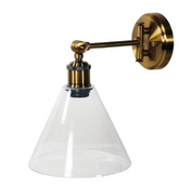 LEDA Swing Arm Wall Light S/Brass